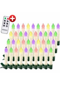 Monzana LED Kerstboomverlichting 40 stuks Multicolor incl Batterijen