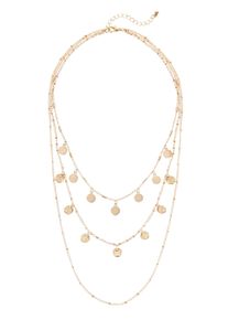 Lascana Kette mit Anhänger, mehrreihiges Kettenset mit Anhänger, Halskette, Halsschmuck