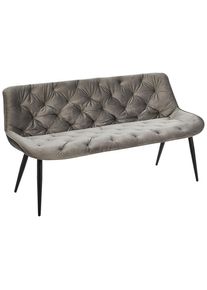 Livetastic Sitzbank , Grau, Schwarz , Holz, Metall, Textil , Pappel , Sperrholz , Füllung: Schaumstoff , 160x84x69 cm , Bsci , Esszimmer, Bänke,