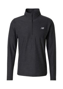 New Balance Heren Functioneel shirt 'Space Dye' lichtgrijs / zwart gemêleerd XS