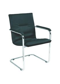 EDE Cantilever chair RUMBA chrome/Ku-leather heavy