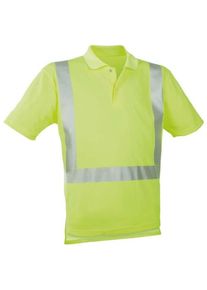 EDE Warning polo shirt luminous yellow, size S