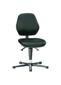 bimos Basic 1 swivel chair, with glides, ESD, Kunstleder, Permanent contact