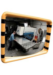 Dancop Industrial mirror yellow / black 30 x 50 cm
