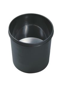 Helit Wastebasket 18 l black flame retardant