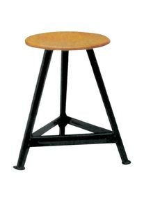 E-COLL Strip steel stool 3 legs, H550 mm