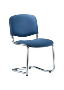 EDE Visitor chair ISO swing chrome/blue