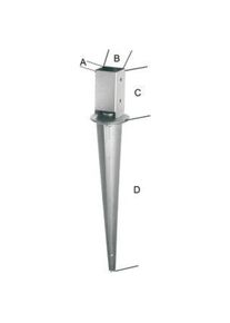 E-NORMpro Drive-in ground sleeve tzn 71 adjustable
