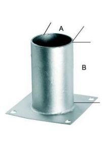 E-NORMpro Screw-on sleeve for 80 round timber