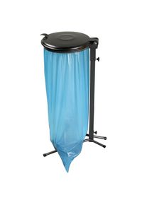 Renner Garbage bag stand 70-120 L green with K-lid gray