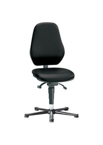 bimos Basic 1 swivel chair, with glides, ESD, Kunstleder, Synchronous technology