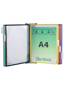 E-NORMpro Wall display board system A4 magnetic with 10 boards