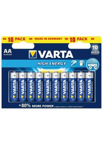 Varta Battery High Energy 10x AA 2900 mAh