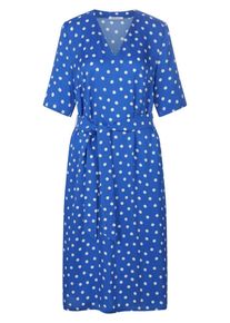 Peter Hahn - Kleid mit V-Ausschnitt, blau, Gr. 40, Viskose