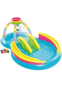 Intex Funnel Play Center Rainbow 295 x 191 x 109 cm mit Rutsche