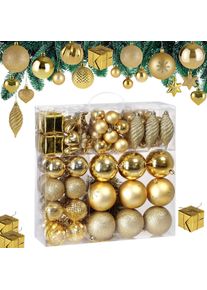 Deuba Kerstballen Goud 103-delig
