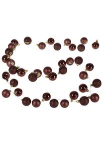 Casaria Kerstverlichting kerstballen LED Bruin 2m Ballen