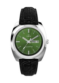 Timex Heren Analoog horloge 'Q Timex 1978' grasgroen / zwart / zilver One Size