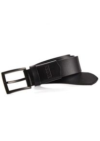 Eurex By Brax Elastischer Ledergürtel mit Stretch-Einsatz, Schwarz/schwarz, 120