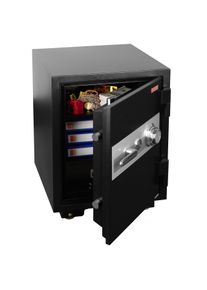 Tresor HWC-L48, feuerfest (60min) Safe Geldschrank Doppelbolzenverriegelung, 84kg Metall 68x48x47cm 48L ~ schwarz