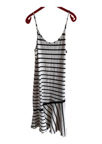 CHIARO SCURO Damen Sommerkleid Gr. L gestreift Midikleid Freizeit Viskose
