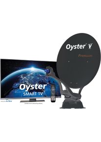 TenHaaft Oyster V 85 Premium Satanlage inkl. Smart TV 24" (61cm), Single Skew, anthrazit