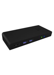ICY BOX Portreplikator, USB-B-uttag, Självförsörjd, Portar totalt 12 - IB-DK2251AC
