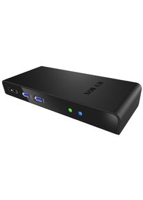 ICY BOX Portreplikator, USB-B-uttag, Självförsörjd, Portar totalt 12 - IB-DK2241AC