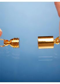 Dames Magnetische kettingsluiting in goudkleur ,maat 6-dlg. set, WITT,