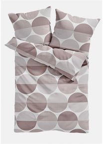 Påslakanset med cirklar - vit - storlek 135x200 cm - bonprix