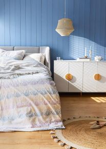 Påslakanset med snäckor - beige - storlek 135x200 cm - bonprix