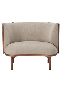 RF1904 Sideways Lounge Chair Fauteuil Carl Hansen & Søn Noyer huilé / Re-Wool 0218