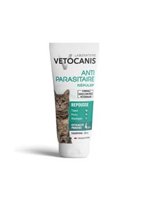 Vetocanis Shampooing répulsif contre les puces et les tiques pour chat 300ml