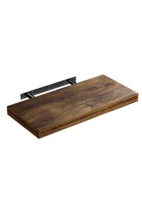 Casaria Półka ścienna Wisząca 50cm Dąb Ciemny + Wspornik
