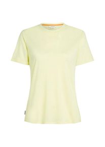 Icebreaker Womens Merino Linen S/S Tee Stripe Merinoshirt Dames (XL |geel)
