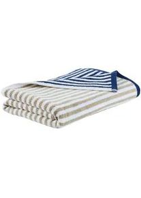 Esposa Strandtuch , Blau, Beige , Textil , 90x180 cm , Oeko-Tex® Standard 100 , schadstoffgeprüft , Heimtextilien, Badtextilien, Strandtücher