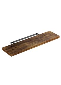 Casaria Wandplank Zwevend Donkere Eik MDF 90x23x3,8cm