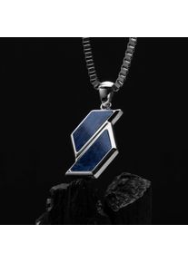 Holzkern Necklaces Men Silver and Sodalite