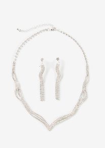 Collier + boucles d'oreille (ens. 2 pces) - argent - taille Onesize - bonprix