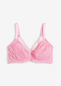Soutien-gorge minimiseur avec dentelle - rose - taille 95F - bonprix
