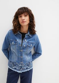 Veste en jean - bleu - taille 38 avec coton - bonprix