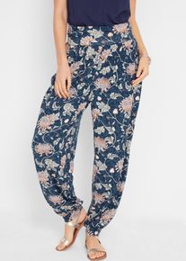 Pantalon sarouel en jersey Loose Fit - bleu - taille 42/44 (M) - Viscose - bonprix