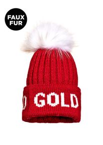 Goldbergh hodd beanie faux pom muts ws dames -
