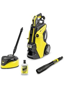 Aparat de spalat cu presiune Karcher K7 Smart Control Home Flex, putere 3000 W, motor racit cu apa, 180 bar presiune maxima, 600 l/h debit maxim, furtun de presiune Premium Flex 10 m, perie exterior T7, Bluetooth, pistol G180Q Smart Control