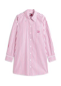 Tommy Jeans Abito camicia Donna - rosa / bianco