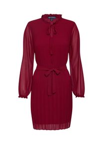 Mela London Sukienka 'LONG SLEEVE PLEATED BELTED DRESS' dla kobiet czerwony Rozmiar 36