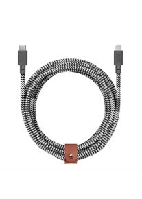 Native Union Belt Cable USB-C naar Lightning 3m - Zebra