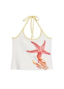 Desigual Dames Top 'Starfish' pink / wit L