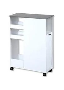 Kesper Servierwagen , Weiß , Metall , 25x86x60 cm , Esszimmer, Barmöbel, Barwagen