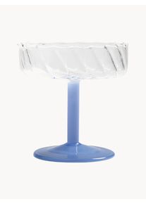 Håndlavede Champagneglas af Borosilikatglas Twirl, 2 stk
